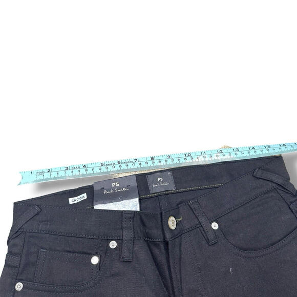 NWT Paul Smith PS Men’ Jeans Black Stretch Slim Fit 32x32(actual) 5 Pockets $375 - Picture 9 of 11
